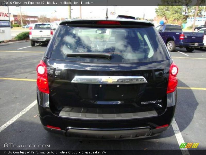 Black / Jet Black/Light Titanium 2010 Chevrolet Equinox LS