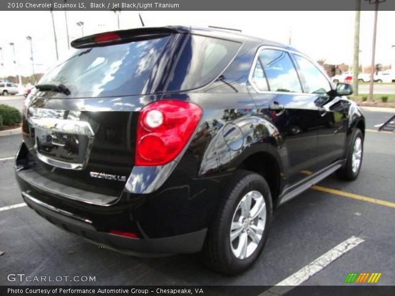 Black / Jet Black/Light Titanium 2010 Chevrolet Equinox LS
