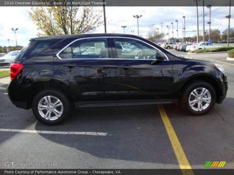 Black / Jet Black/Light Titanium 2010 Chevrolet Equinox LS