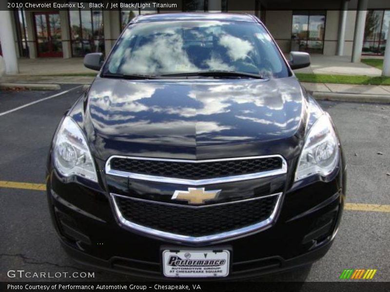 Black / Jet Black/Light Titanium 2010 Chevrolet Equinox LS
