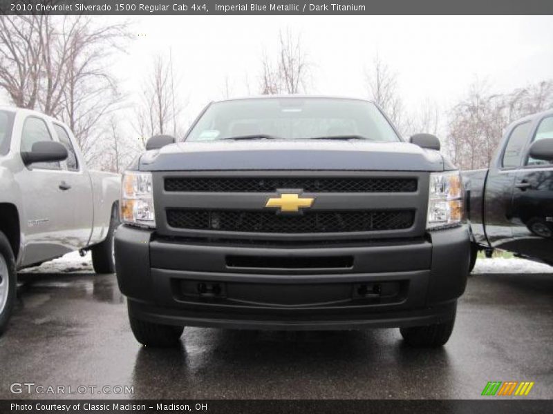 Imperial Blue Metallic / Dark Titanium 2010 Chevrolet Silverado 1500 Regular Cab 4x4