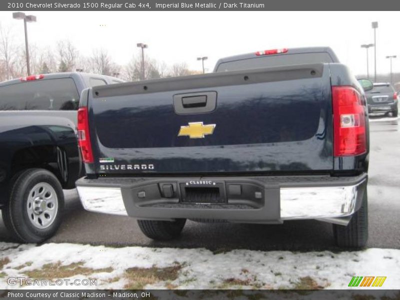 Imperial Blue Metallic / Dark Titanium 2010 Chevrolet Silverado 1500 Regular Cab 4x4