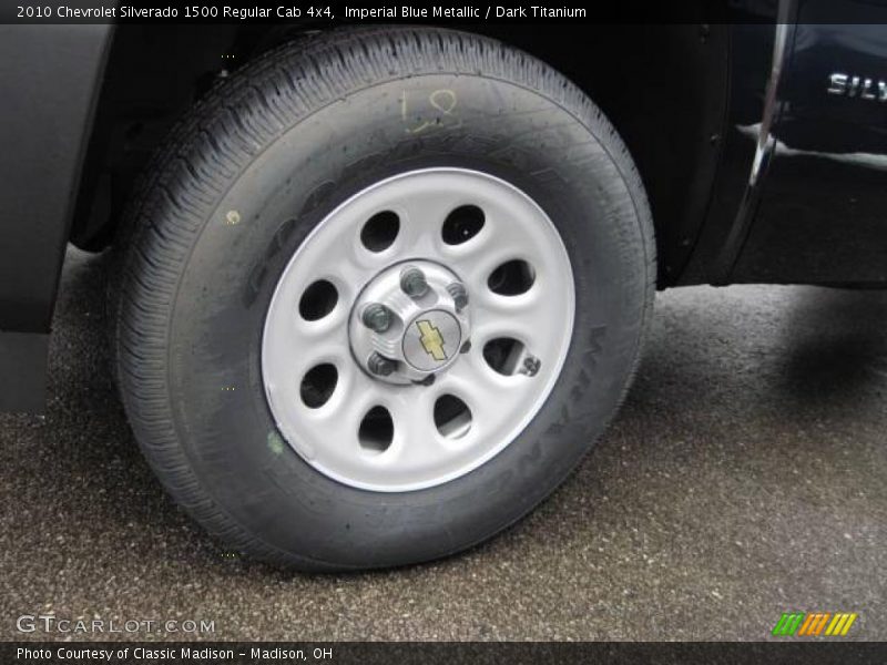 Imperial Blue Metallic / Dark Titanium 2010 Chevrolet Silverado 1500 Regular Cab 4x4