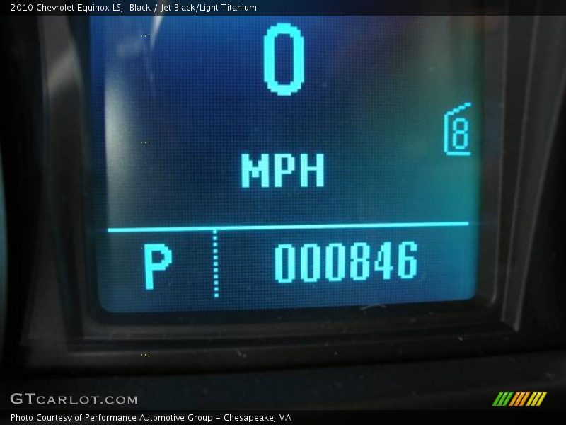 Black / Jet Black/Light Titanium 2010 Chevrolet Equinox LS