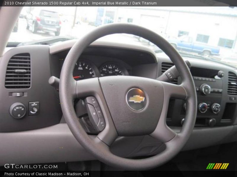 Imperial Blue Metallic / Dark Titanium 2010 Chevrolet Silverado 1500 Regular Cab 4x4