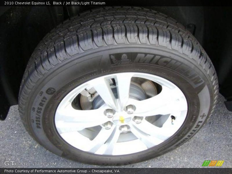 Black / Jet Black/Light Titanium 2010 Chevrolet Equinox LS