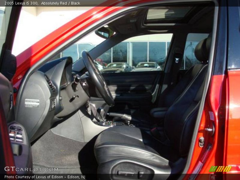 Absolutely Red / Black 2005 Lexus IS 300
