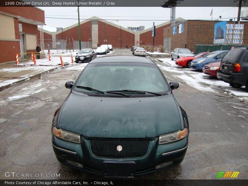 Deep Hunter Green Metallic / Gray 1998 Chrysler Cirrus LXi