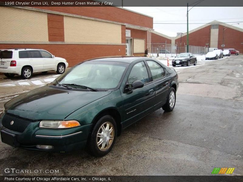 Deep Hunter Green Metallic / Gray 1998 Chrysler Cirrus LXi