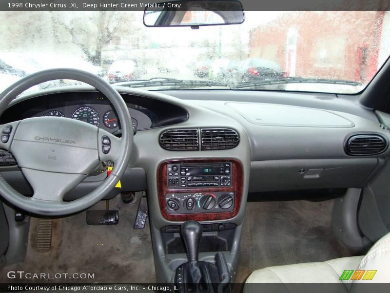 Deep Hunter Green Metallic / Gray 1998 Chrysler Cirrus LXi