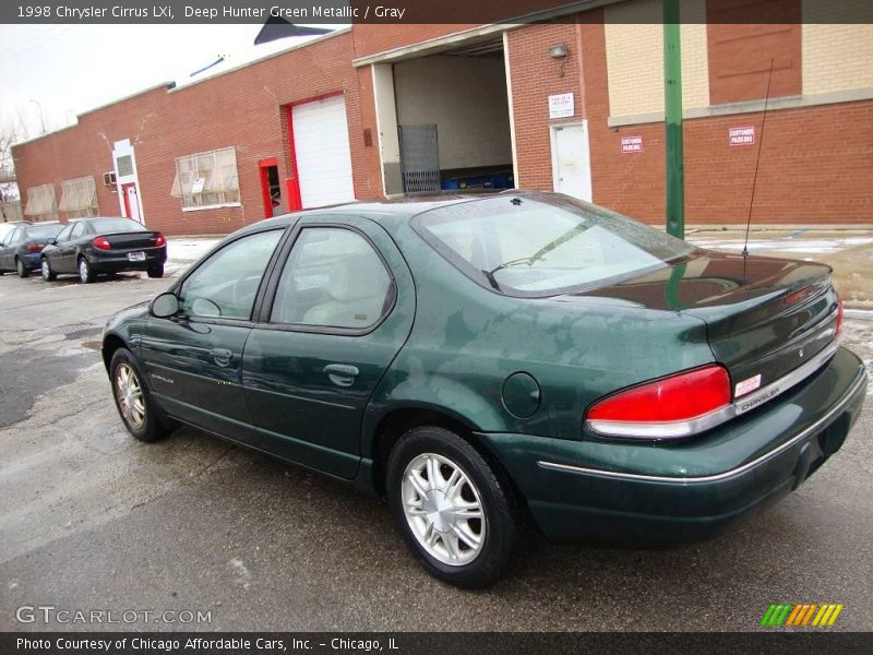 Deep Hunter Green Metallic / Gray 1998 Chrysler Cirrus LXi