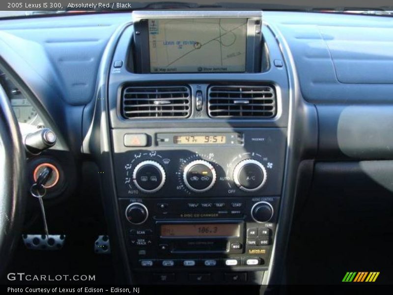 Absolutely Red / Black 2005 Lexus IS 300