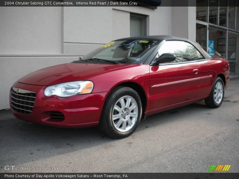 Inferno Red Pearl / Dark Slate Gray 2004 Chrysler Sebring GTC Convertible
