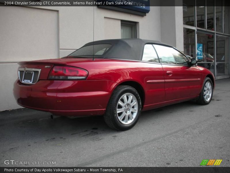 Inferno Red Pearl / Dark Slate Gray 2004 Chrysler Sebring GTC Convertible