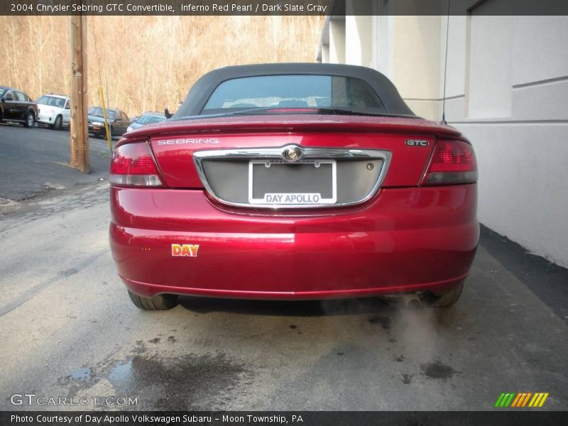 Inferno Red Pearl / Dark Slate Gray 2004 Chrysler Sebring GTC Convertible