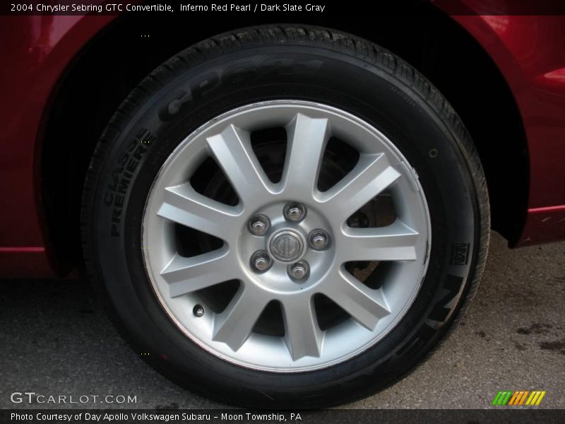 Inferno Red Pearl / Dark Slate Gray 2004 Chrysler Sebring GTC Convertible