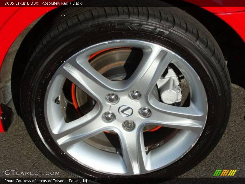 Absolutely Red / Black 2005 Lexus IS 300