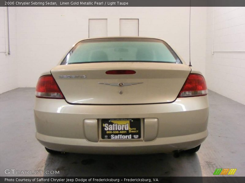 Linen Gold Metallic Pearl / Light Taupe 2006 Chrysler Sebring Sedan