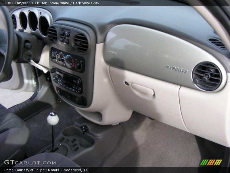 Stone White / Dark Slate Gray 2003 Chrysler PT Cruiser