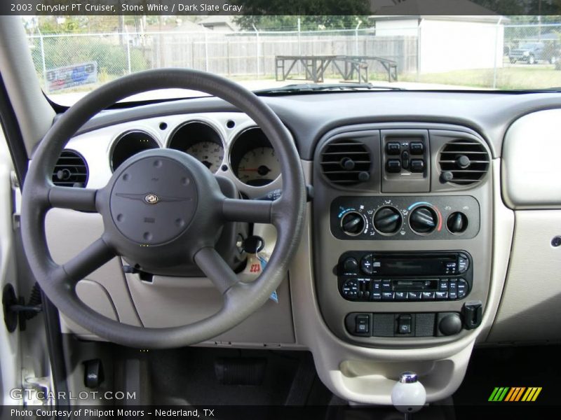 Stone White / Dark Slate Gray 2003 Chrysler PT Cruiser