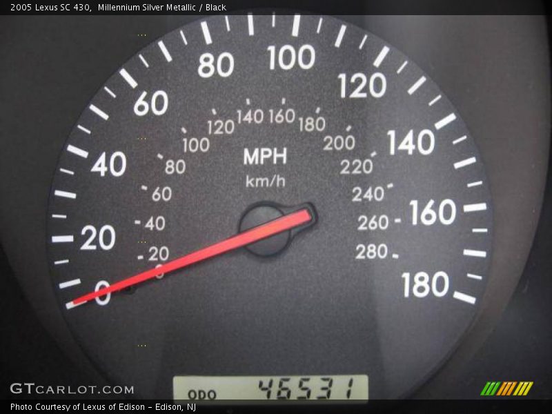Millennium Silver Metallic / Black 2005 Lexus SC 430