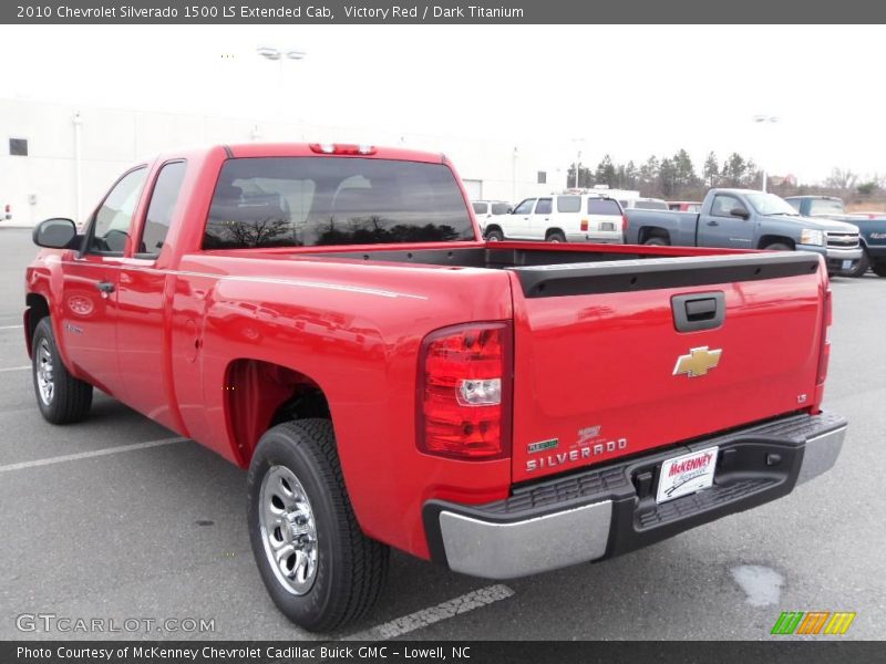 Victory Red / Dark Titanium 2010 Chevrolet Silverado 1500 LS Extended Cab