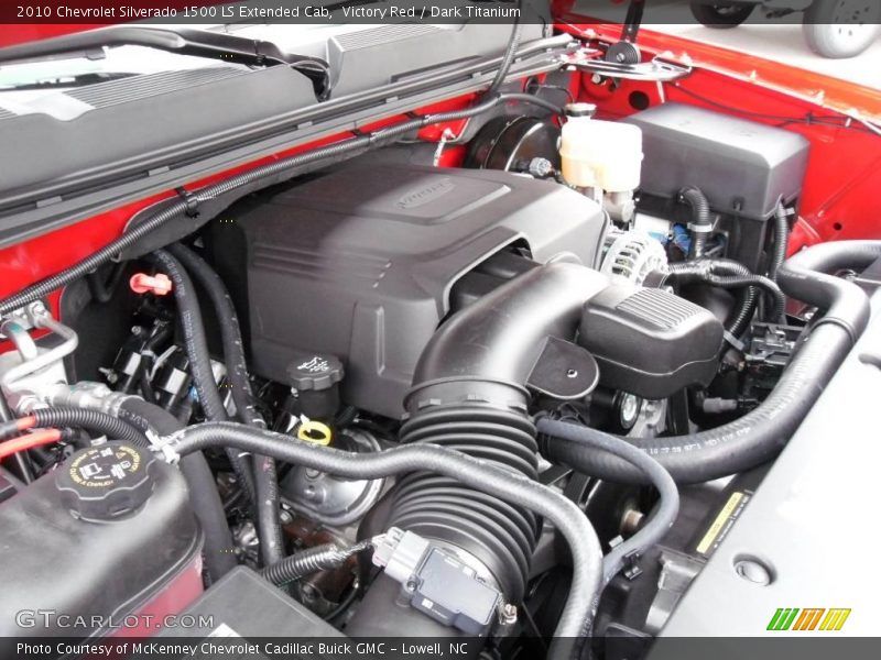 Victory Red / Dark Titanium 2010 Chevrolet Silverado 1500 LS Extended Cab