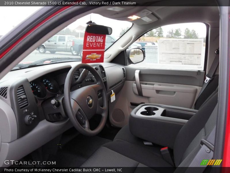 Victory Red / Dark Titanium 2010 Chevrolet Silverado 1500 LS Extended Cab