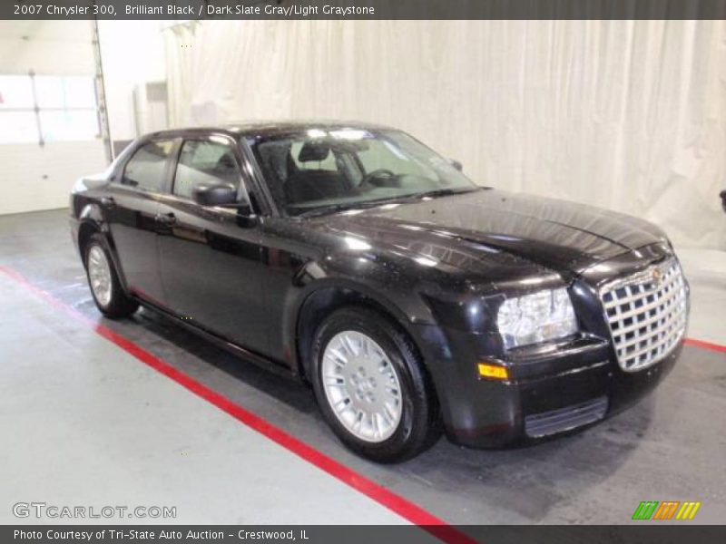 Brilliant Black / Dark Slate Gray/Light Graystone 2007 Chrysler 300