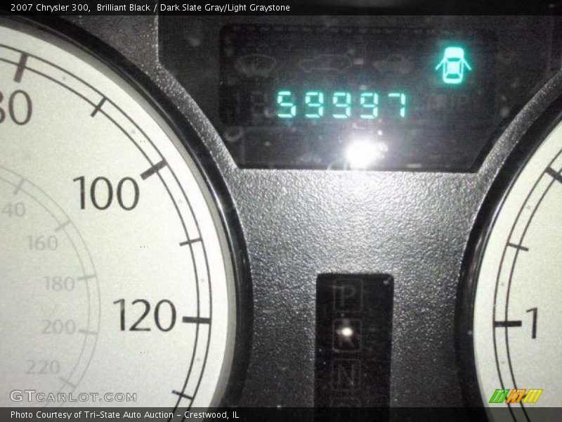 Brilliant Black / Dark Slate Gray/Light Graystone 2007 Chrysler 300