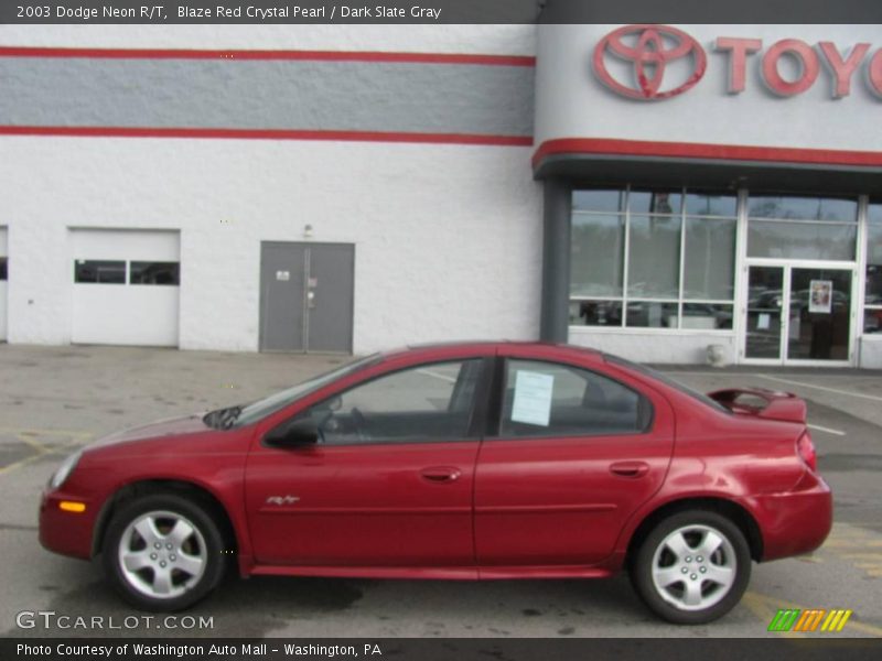 Blaze Red Crystal Pearl / Dark Slate Gray 2003 Dodge Neon R/T
