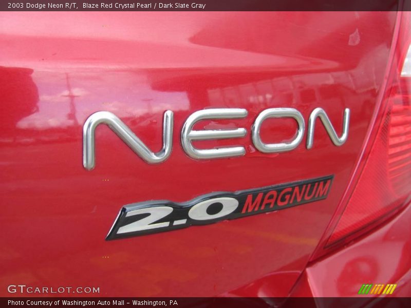 Blaze Red Crystal Pearl / Dark Slate Gray 2003 Dodge Neon R/T