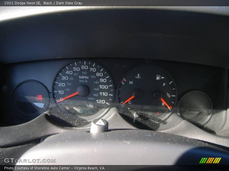 Black / Dark Slate Gray 2001 Dodge Neon SE