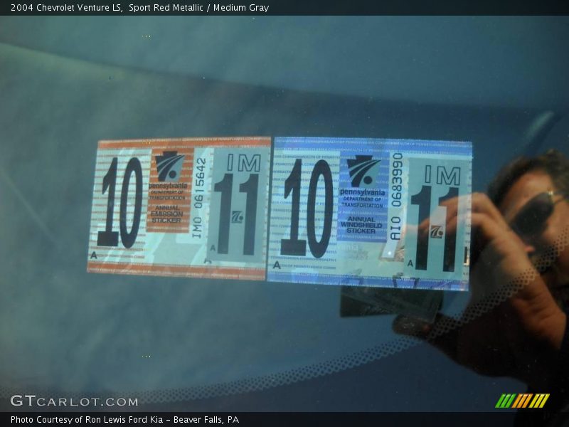 Sport Red Metallic / Medium Gray 2004 Chevrolet Venture LS
