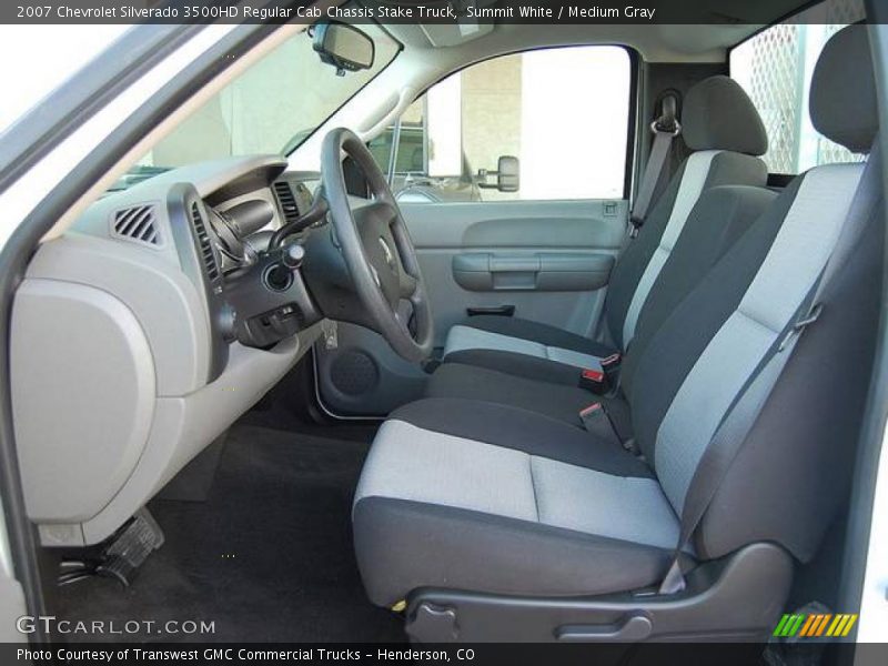Summit White / Medium Gray 2007 Chevrolet Silverado 3500HD Regular Cab Chassis Stake Truck
