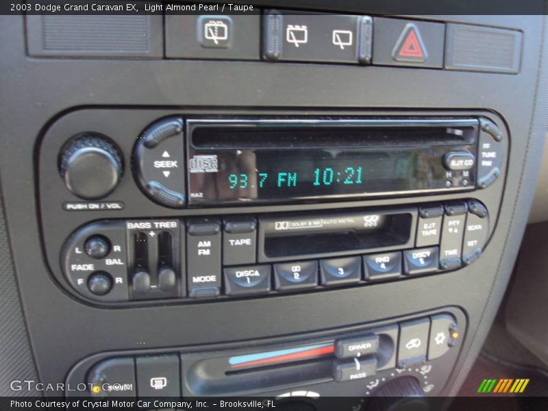 Light Almond Pearl / Taupe 2003 Dodge Grand Caravan EX