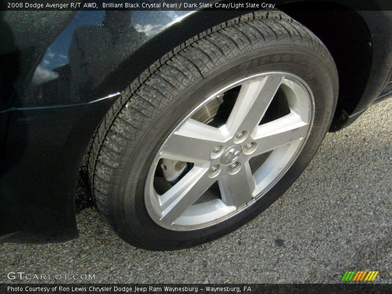 Brilliant Black Crystal Pearl / Dark Slate Gray/Light Slate Gray 2008 Dodge Avenger R/T AWD