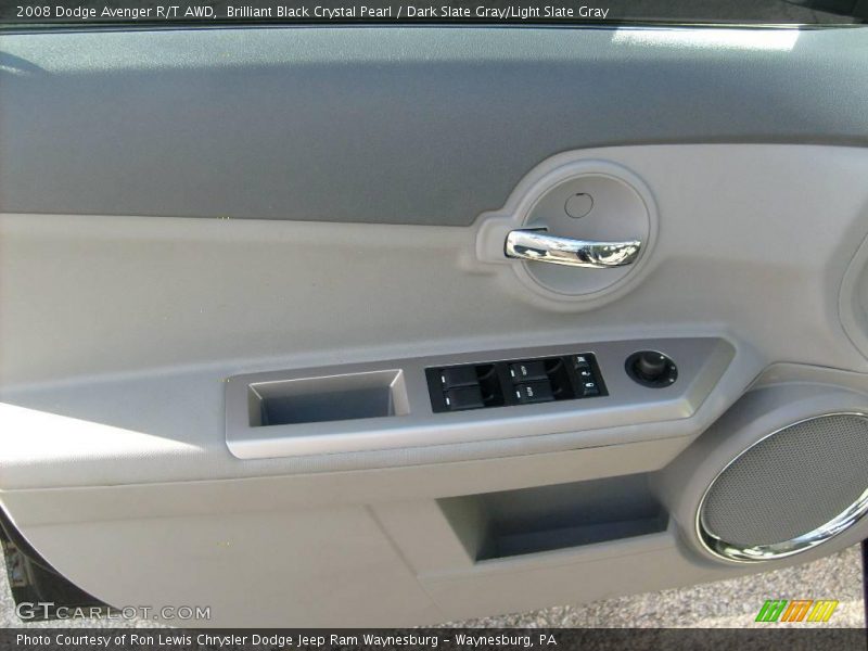 Brilliant Black Crystal Pearl / Dark Slate Gray/Light Slate Gray 2008 Dodge Avenger R/T AWD