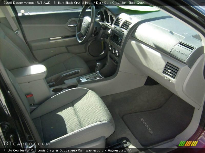 Brilliant Black Crystal Pearl / Dark Slate Gray/Light Slate Gray 2008 Dodge Avenger R/T AWD
