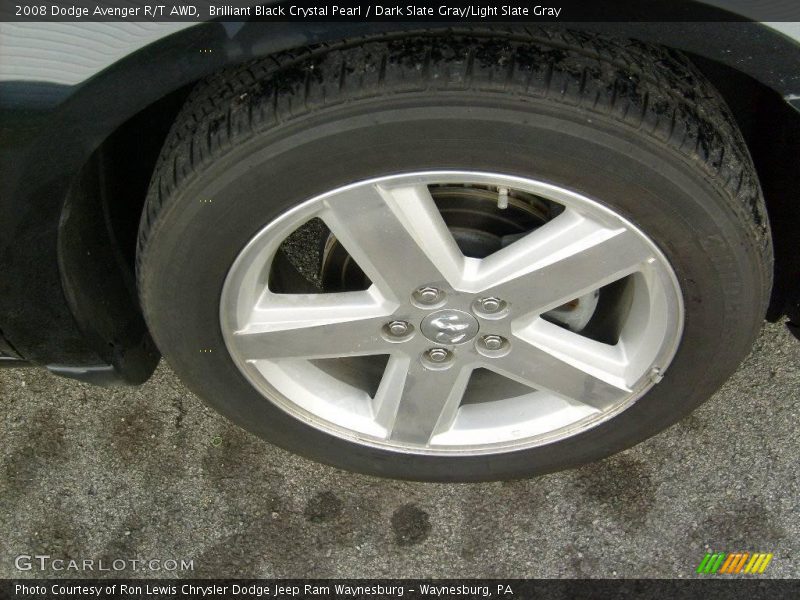 Brilliant Black Crystal Pearl / Dark Slate Gray/Light Slate Gray 2008 Dodge Avenger R/T AWD