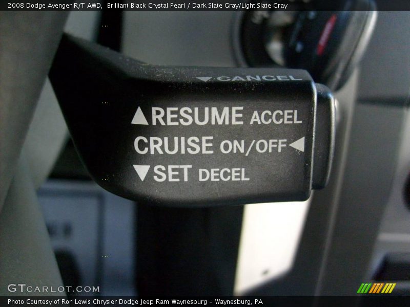 Brilliant Black Crystal Pearl / Dark Slate Gray/Light Slate Gray 2008 Dodge Avenger R/T AWD