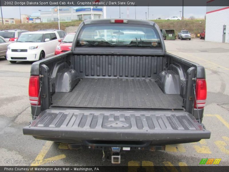 Graphite Metallic / Dark Slate Gray 2002 Dodge Dakota Sport Quad Cab 4x4