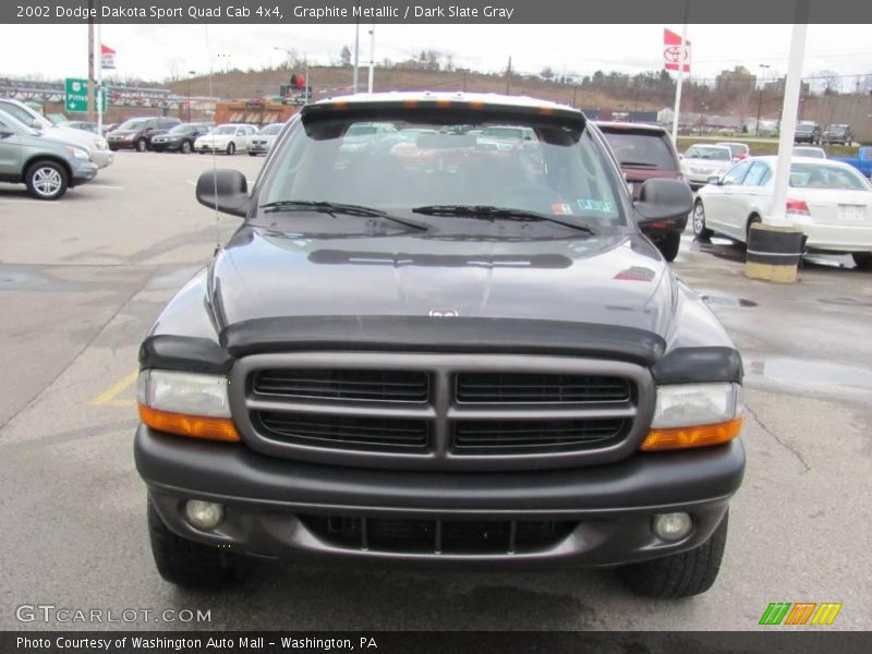 Graphite Metallic / Dark Slate Gray 2002 Dodge Dakota Sport Quad Cab 4x4