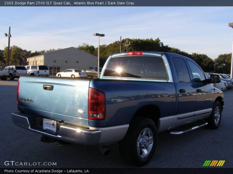 Atlantic Blue Pearl / Dark Slate Gray 2003 Dodge Ram 2500 SLT Quad Cab