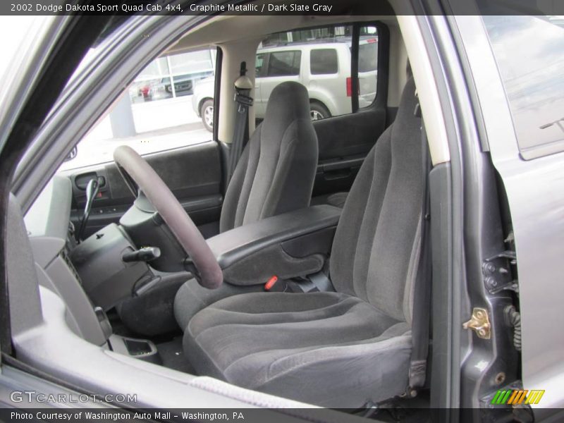 Graphite Metallic / Dark Slate Gray 2002 Dodge Dakota Sport Quad Cab 4x4