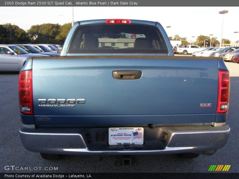 Atlantic Blue Pearl / Dark Slate Gray 2003 Dodge Ram 2500 SLT Quad Cab