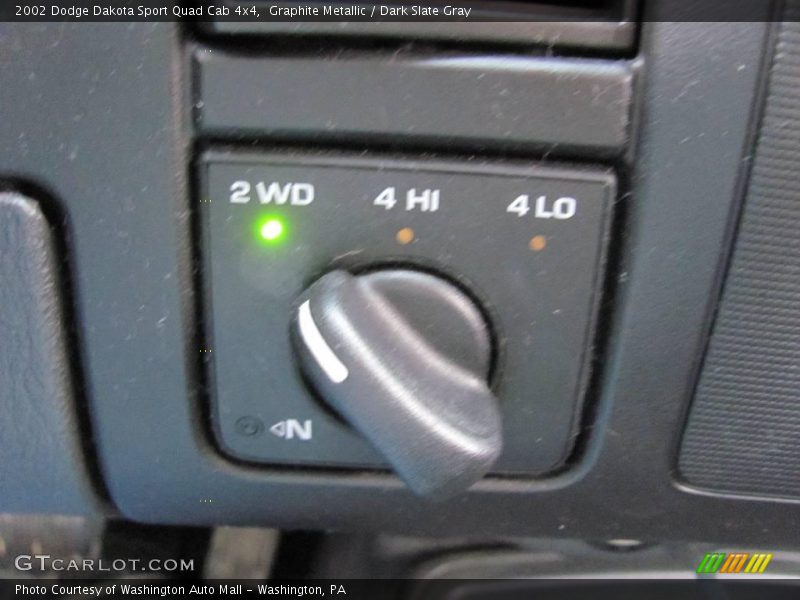 Graphite Metallic / Dark Slate Gray 2002 Dodge Dakota Sport Quad Cab 4x4