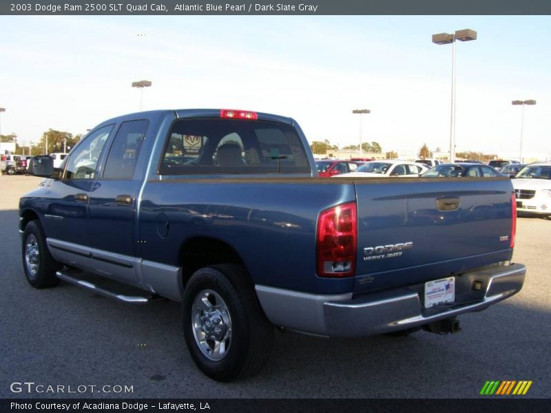 Atlantic Blue Pearl / Dark Slate Gray 2003 Dodge Ram 2500 SLT Quad Cab