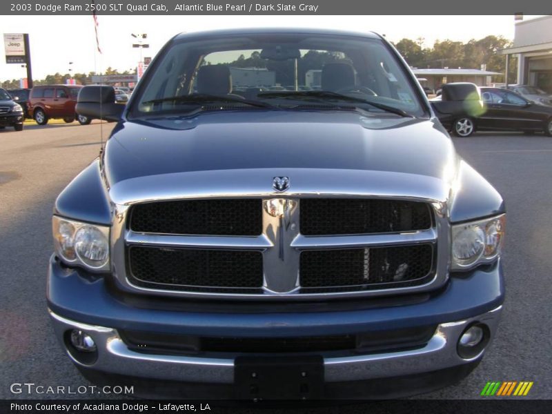 Atlantic Blue Pearl / Dark Slate Gray 2003 Dodge Ram 2500 SLT Quad Cab