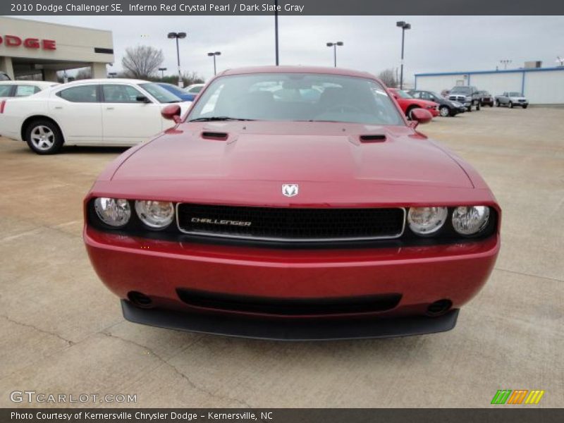 Inferno Red Crystal Pearl / Dark Slate Gray 2010 Dodge Challenger SE